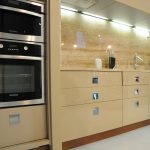 cream modular kitchen storage
